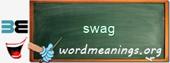 WordMeaning blackboard for swag